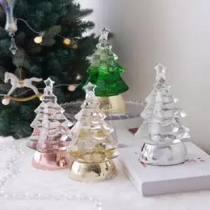 bns 투명 트리 소 워터볼 오르골 4type 오르골선물 크리스마스선물 기념일선물 여자친구선물