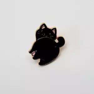 bns 귀여운 미니 고양이 뱃지 화이트 가방장식 브로치 가방꾸미기 캐릭터 미니브로치