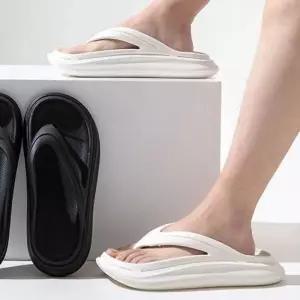 [하프클럽/]여성 샌들 키높이 커플 푹신한 남녀공용 플립플랍