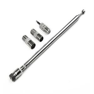 텔레스코픽 DAB FM 라디오 공중 어댑터 HiFi AV 수신기 미니 소형 시스템 안테나 길이 F-남성 커넥터 액세