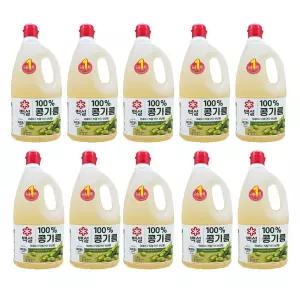 백설 콩기름 1.8L 10개 식용유 대두유 오일 부침 튀김 대용량