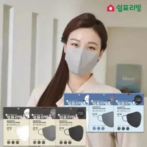 국내생산 쉼표리빙 새부리형 KF94 / 80 KF-AD 마스크 100매 미세먼지 대형 소형