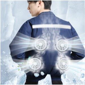 샤크팡 냉풍조끼 여름용 냉방 선풍기 쿨조끼 에어컨 작업복 냉조끼