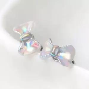 써지컬 스틸 귀여운 오로라 리본 패션 피어싱 써지컬피어싱 써지컬스틸피어싱