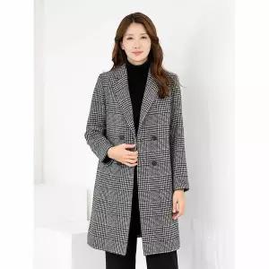 [하프클럽/모슬린]엄마옷 2온스누비 카라 트위드 정장하프코트 MQG125236 마담