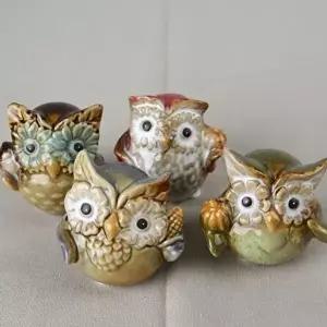 미니어처 부엉이 소품세트(4p) 장식소품 장식품 (KYR-W361751)
