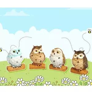 리틀부엉이SET 인테리어 소품 미니어처 선물 도자기 (KYR-W33EAA6)