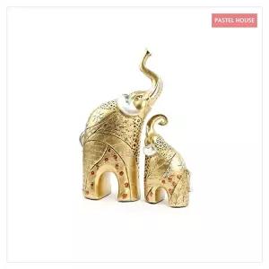 황금코끼리 2p세트/장식품/답례품/집들이/코끼리 (KYR-W9261C8)