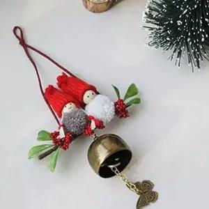 크리스마스 분위기가 나는 산타 레드후드 도어벨 (KYR-W5590D7)