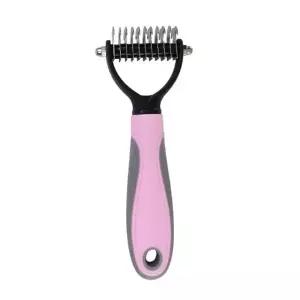 ( )소형 핑크 반려동물 강아지 고양이 대형견 빗 털 손질 털갈이 브러시