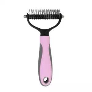 ( )대형 핑크 반려동물 강아지 고양이 대형견 빗 털 손질 털갈이 브러시