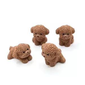 미니 푸들 강아지 미니어처 피규어 장식 4종