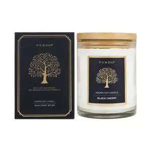 베르도 아로마 소이 캔들 향초 블랙 체리 190g (KYR-WB772F4)