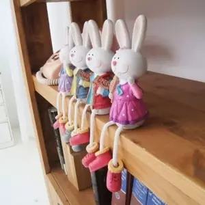 앉은 토끼 4P세트 대 인테리어소품 미니어처 엔틱 (KYR-W80E350)