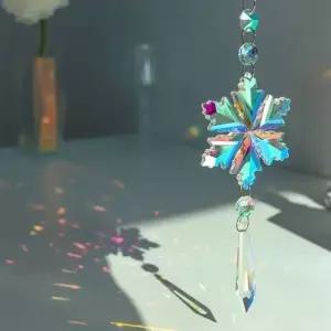 눈꽃송이 행잉 쌘캐처 인테리어 모빌 포플 썬캐쳐 (KYR-W978BF1)