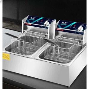 샤크팡 스텐 2구 윤식당 패키지 소형 미니튀김기 튀김