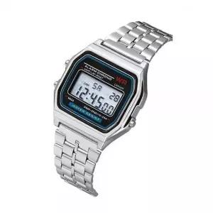 [에이치플러스몰]bns 스퀘어 메탈 사각 스포츠 전자 남성 남자 손목 시계