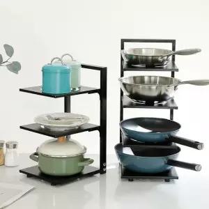 카밀리아 높이조절 후라이팬 프라이팬 정리대 3단 다용도 스탠드