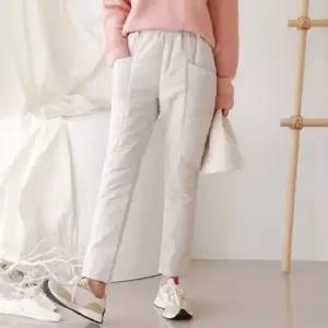 여성 겨울 방한 누빔 배기핏 보온 팬츠 작업용 겨울철 방한복 바지 방한바지 겨울바지