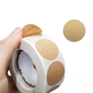크라프트 원형 청첩장 봉투 마감 실링 롤스티커 25mm 청첩장스티커