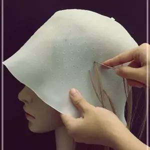 머리염색도구 헤어캡 두피트러NO 셀프 부분염 사무실 학교 3W376D7E0I