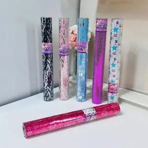 (ABM도매콜) 메탈 롤포장지 중(디자인랜덤)