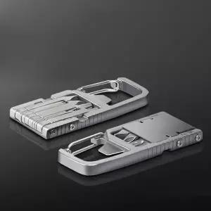 멀티 10in1 카메라 만능툴 키링 휴대용 접이식 육각 일자 십자 드라이버