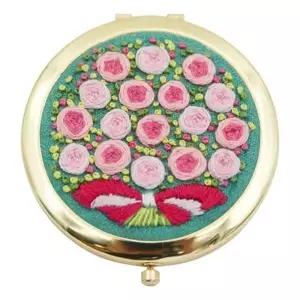 휴대용 양면 자수 거울 패키지 집콕 취미용품