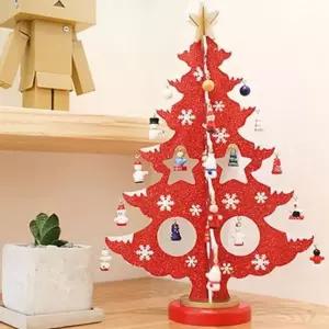 탁상용 크리스마스 트리 장식 입체 목각 크리스마스 트리 오너먼트 소품