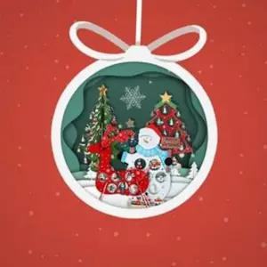 데스크 크리스마스 장식 미니 목각 크리스마스 트리 오너먼트 루돌프 탁상