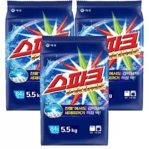 애경산업 스파크찬물전용 5.5kg X3 1BOX