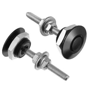 EPLZON 지름 1.25인치 퀵 릴리스 래치 범퍼 후드 번호판 잠금 클립 키트 범용 알루미늄 엔진 핀(2개 팩