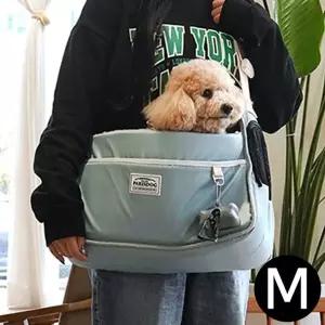 고품질 패리스독 룩앳미 슬링백 (블루) (M) 강아지이동장 반려견이...