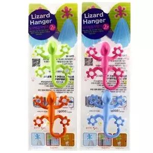 도마뱀 흡착행거 2P 도어훅 옷걸이훅 흡착건조대 (KYR-W1D420A)