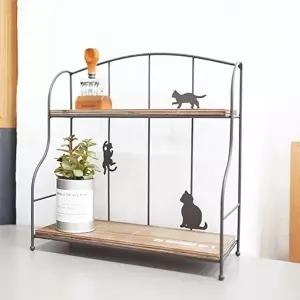 고양이 미니 2단 선반 (KYR-W22092B)