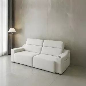 [동서가구] 릴랙션 슬라이딩 무빙 패브릭 리클라이너 3인 소파 DF927707