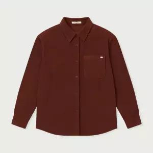 행텐 여성 코듀로이 오버 셔츠버건디