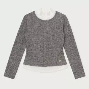 행텐 여성 레이어드 터틀넥 티셔츠그레이