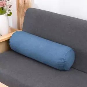 [알티피아]원통 쿠션 15x60cm 블루 일자쿠션 원형쿠션