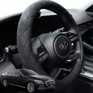 제네시스DH 핸들커버 자동차 가죽 퀄팅 핸들커버