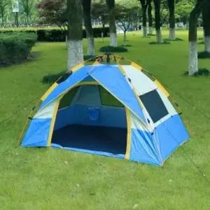 [에이치플러스몰]2-3인용 원터치 텐트 블루 야영텐트 감성텐트