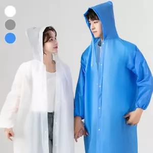 남여공용 다회용우비 장마대비 가방에쏙 EVA레인코트