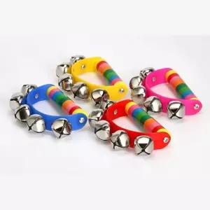 랜덤/유아악기 핸들벨 2종 손잡이 방울종 촉감 시각