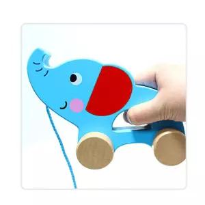 유아원목 끌고다니는 코끼리 걸음마보조기 조카선물