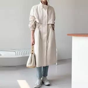 [유어하젤] 라비다 하이넥 트렌치 야상 롱코트_S4524