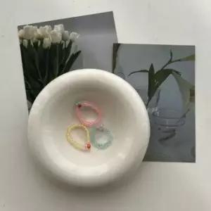 귀여운 커플 소품샵 반지 플라워 기본 발레코어 우정 발레코어 링 소품샵 귀여운 커플