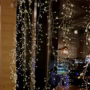 [비솜]공간이 화려해지는 미리내 커튼전구400P(컨버터포함) 카페조명 매장조명