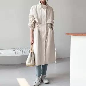 라비다 하이넥 트렌치 야상 롱코트_S4524