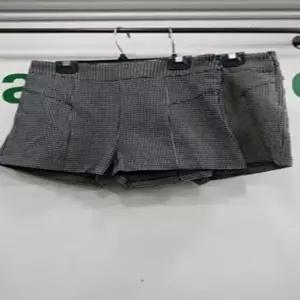 핫팬츠 F1252 봄가을 체크 반바지 작은 무늬 sRZ7+6zxE