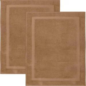 범블 타월 블리스 럭셔리 2팩 밴디드 목욕 매트 - 22인치 x 34인치 프리미엄 품질 세트 1000 GSM 부드러운